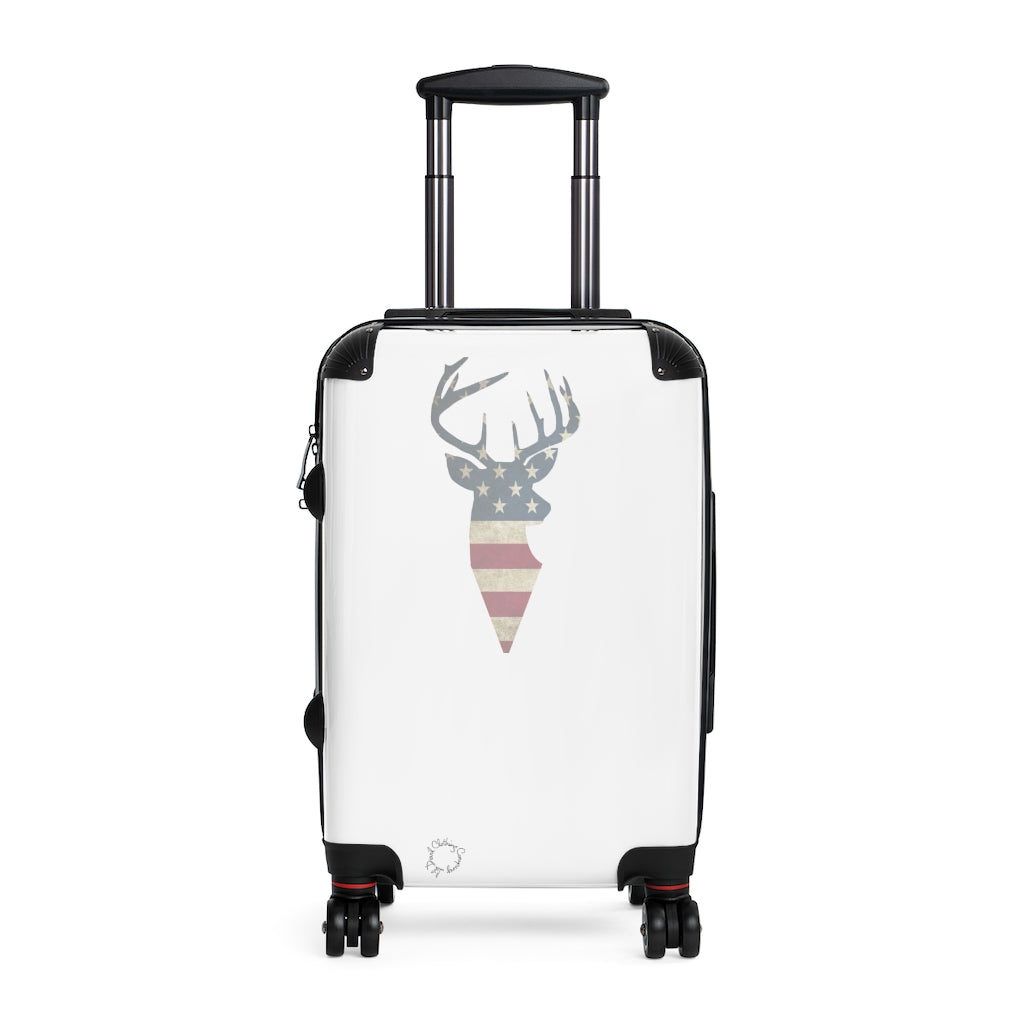 American/deer theme print Cabin Suitcase