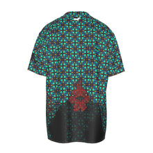 Load image into Gallery viewer, #468 Rooster print Men&#39;s Imitation Silk Short-Sleeved Shirt
