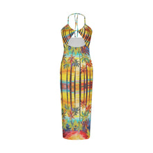 Load image into Gallery viewer, All-Over Print Women&#39;s Sexy Hollow Cami Dress summer palm
