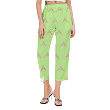 Load image into Gallery viewer, #514 cocknload All-Over Print Women&#39;s Waist Lace-up Pants
