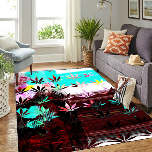 Marijuana print Foldable Rectangular Floor Mat