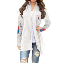 Load image into Gallery viewer, korean flag Print Women&#39;s Cardigan With Long Sleeve

