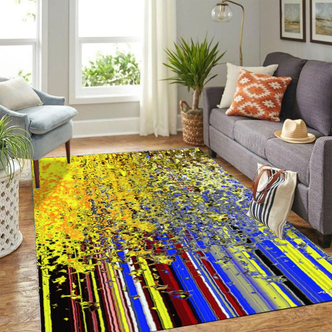 Multicolored abstract print Foldable Rectangular Floor Mat