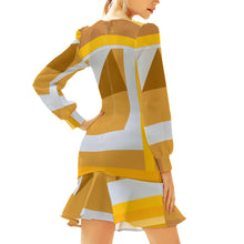 Load image into Gallery viewer, #181 LDCCAll-Over Print Women&#39;s Ruffle Hem Skinny Dress
