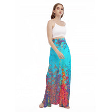 Load image into Gallery viewer, All-Over Print Women&#39;s High Waist Wide Leg Trousers summer vibes print

