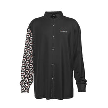 Load image into Gallery viewer, #500 cocknload All-Over Print Men&#39;s Imitation Silk Long-Sleeved Shirt
