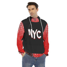 Load image into Gallery viewer, CITYBOY NYC Print Men&#39;s Hoodie With Placket Double Zipper
