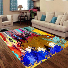 Load image into Gallery viewer, Multicolored abstract print Foldable Rectangular Floor Mat
