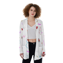 Load image into Gallery viewer, Nurse Print Women&#39;s Patch Pocket Cardigan
