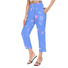Load image into Gallery viewer, Nurse Print Women&#39;s Waist Lace-up Pants
