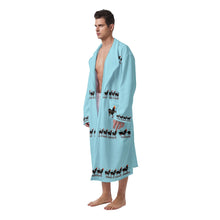 Load image into Gallery viewer, #500 cocknload All-Over Print Men&#39;s Heavy Fleece Robe

