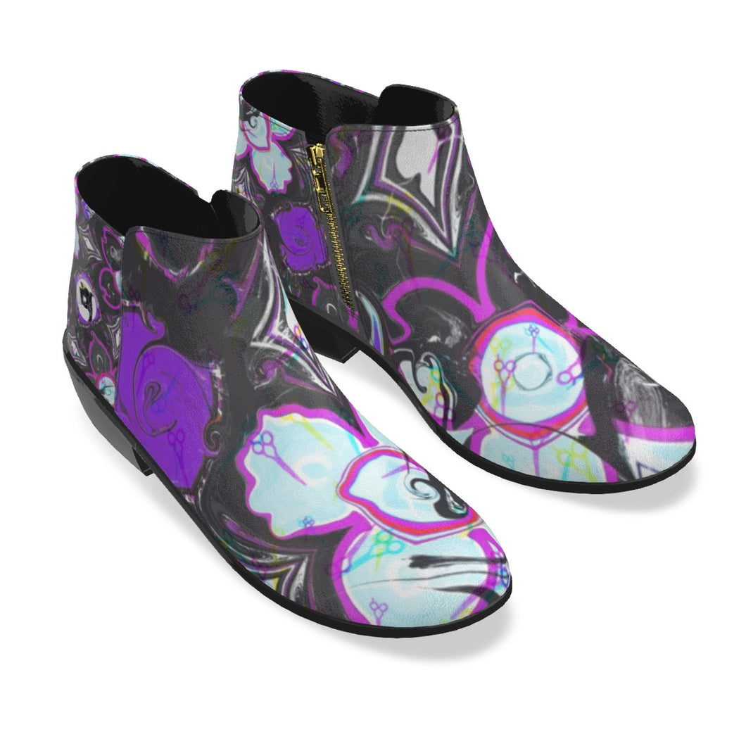 Hai Sccissor purple print Women's Fashion Boots