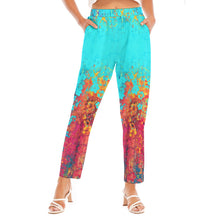 Load image into Gallery viewer, All-Over Print Women&#39;s Loose Straight-leg Pants summer vibes print
