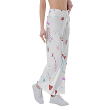 Load image into Gallery viewer, Nurse Print Women&#39;s High-waisted Straight-leg Trousers
