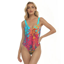Load image into Gallery viewer, All-Over Print Women&#39;s One-piece Swimsuit summer vibes print
