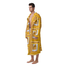 Load image into Gallery viewer, #181 JAXS N CROWN All-Over Print Men&#39;s Heavy Fleece Robe
