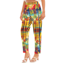 Load image into Gallery viewer, All-Over Print Women&#39;s Loose Straight-leg Pants summer Palm
