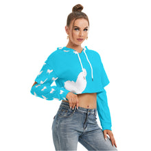 Load image into Gallery viewer, #508 cocknload All-Over Print Women&#39;s Heavy Fleece Hoodie With Hollow Out Sleeve
