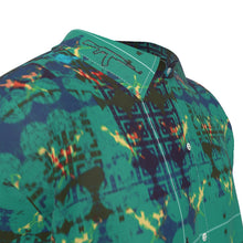 Load image into Gallery viewer, #463 Men&#39;s Imitation Silk Short-Sleeved Shirt gun print
