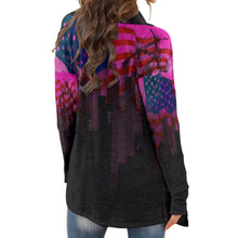Load image into Gallery viewer, america theme Print Women&#39;s Cardigan With Long Sleeve
