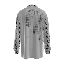 Load image into Gallery viewer, Hockey  Print Men&#39;s Imitation Silk Long-Sleeved Shirt
