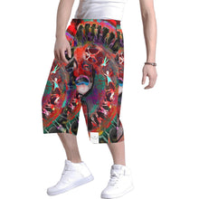Load image into Gallery viewer, Art people print Men&#39;s All Over Print Baggy Shorts (Model L37)

