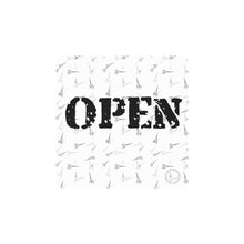 Load image into Gallery viewer, Hair scissor print open print Square Wood Door Hanging Sign
