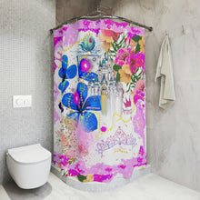 Load image into Gallery viewer, Amelia Rose princess print Polyester Shower Curtain
