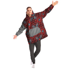 Load image into Gallery viewer, Red Harmony abstract print snug hoodie

