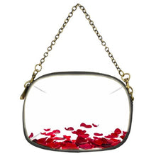 Load image into Gallery viewer, Amelia Rose red rose petal print Chain Purse (Two Sides)
