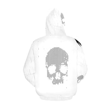 Load image into Gallery viewer, Skull themed print microfleece zip up hoodie Print Hoodie for Men (USA Size) (Model H13)
