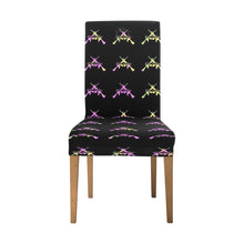Load image into Gallery viewer, Girls n Guns print blk Chair Cover (Pack of 4)
