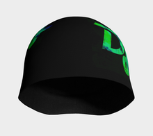 Load image into Gallery viewer, Beanies dj on black w green
