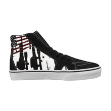 Load image into Gallery viewer, American strong print Men&#39;s High Top Skateboarding Shoes (Model E001-1)
