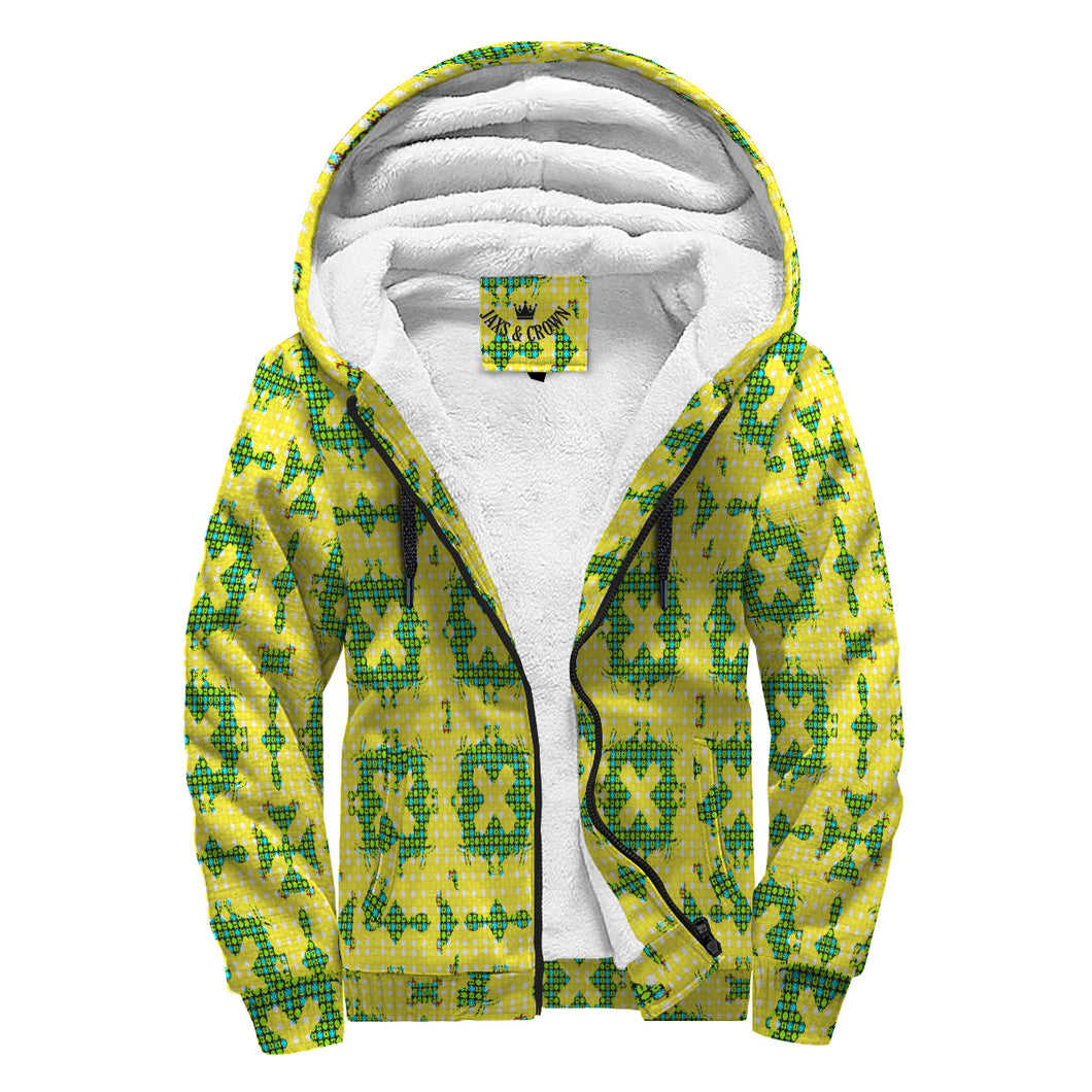 #yello/green JAXS N CROWN Sherpa Hoodie