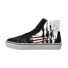 Load image into Gallery viewer, American strong print Men&#39;s High Top Skateboarding Shoes (Model E001-1)
