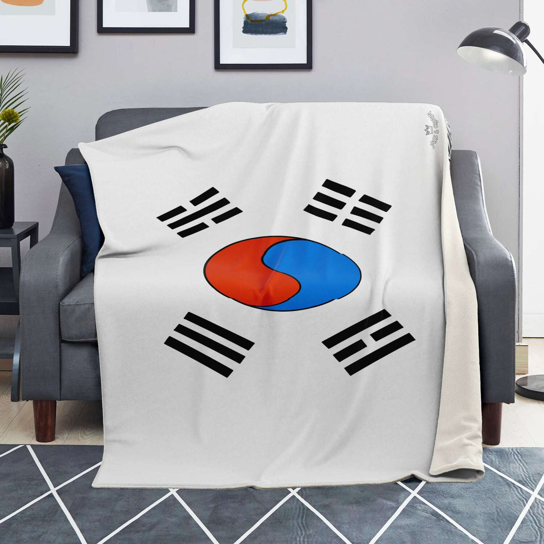 Korean flag print blanket