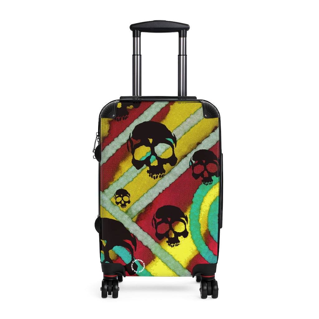 Skull print Cabin Suitcase