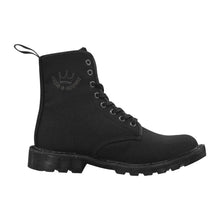 Load image into Gallery viewer, JAXS &amp; crown print Martin Boots for Men (Black) (Model 1203H)
