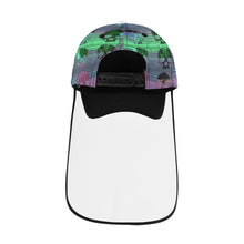 Load image into Gallery viewer, skull print Dad Cap (Detachable Face Shield)
