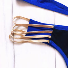 Load image into Gallery viewer, Split Hard Bag Bikini A Solid Color Swimsuit Bikini
