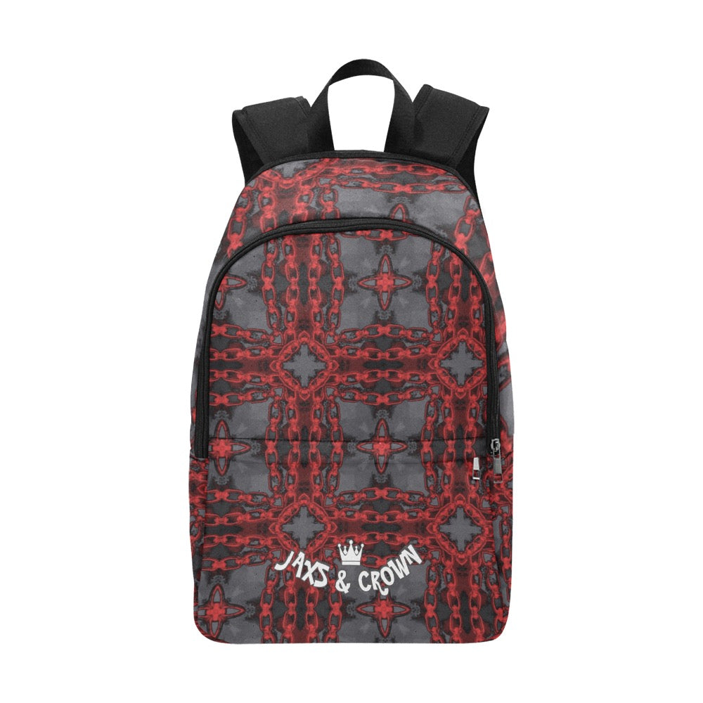 Red Harmony abstract Fabric Backpack for Adult (Model 1659)