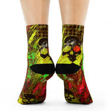 Load image into Gallery viewer, Crew Socks abstract skulls Print
