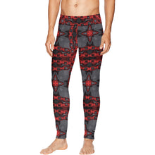 Load image into Gallery viewer, Red Harmony abstract All Over Print Meggings (Model L38)
