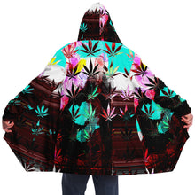 Load image into Gallery viewer, Marijuana  leaf themed print snug hoodie
