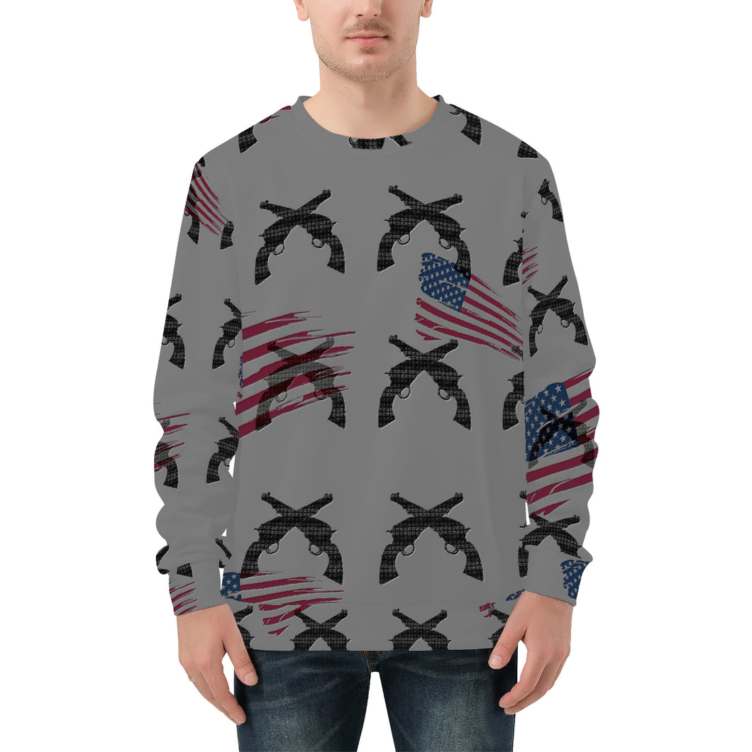 America theme print men's All Over Print Sweater