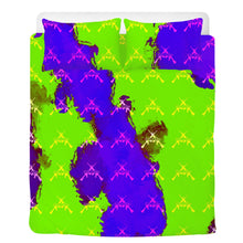 Load image into Gallery viewer, Girls n Guns print purple/green SF_F7 Beddings
