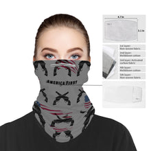 Load image into Gallery viewer, America first Printed Snood Scarf/Bandana
