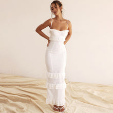 Load image into Gallery viewer, Women Clothing Sexy Dress White Crocheted Cami Dress Slim Fit French Dress Sexy
