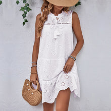 Load image into Gallery viewer, Summer Women Clothing Vacation White Dress
